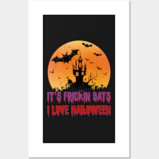 Its Frickin Bats |  Bats With Purple and Red Slimy Text Posters and Art